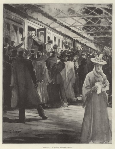 アシャンティのためのイギリス軍の出発 作： Henry Charles Seppings Wright